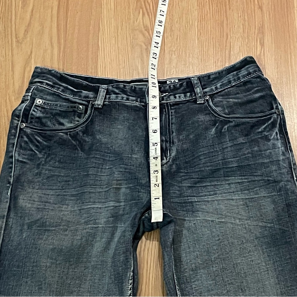 Inc International Concepts Jeans Mens 34x30 Barcelona Relaxed Fit Dark Gray - Picture 9 of 15